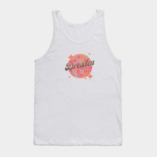 Dresden Germany City colorful Retro Vintage Dance Tank Top